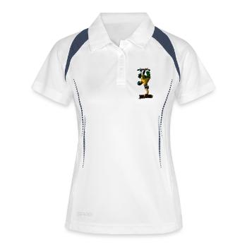 Street Skateboarder Jump Dynamics - Women's Polo breathable - white/navy - Front