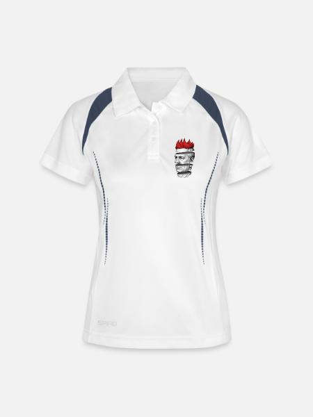 PUNKS NOT DEAD #4 - steam punk'n'roll - Women's Polo breathable - white/navy