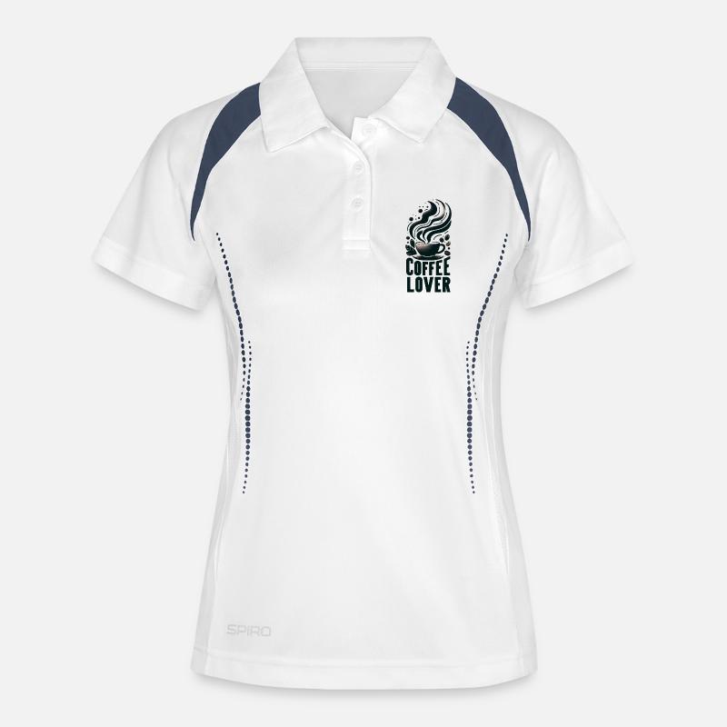 Coffee Lover - Women's Polo breathable - white/navy