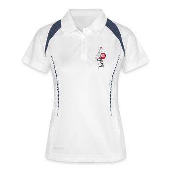 Shut up - Women's Polo breathable - white/navy - Front