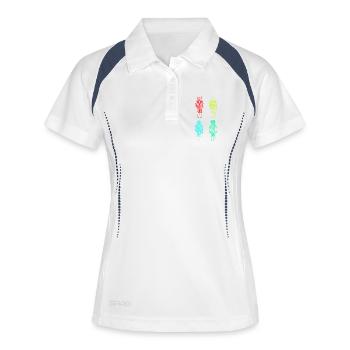 Santa Claus Nutcracker Christmas - Women's Polo breathable - white/navy - Front