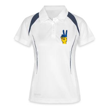 Peace for Ukraine - Women's Polo breathable - white/navy - Front