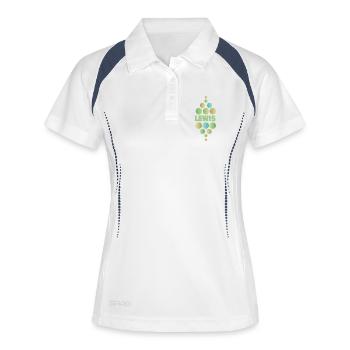 First name Lewis - Women's Polo breathable - white/navy - Front