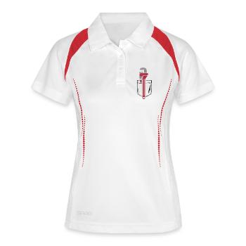 Red Wrench Art Design - Women's Polo breathable - white/navy - Front