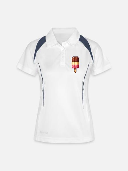 Retro Pixel Popsicles - Women's Polo breathable - white/navy