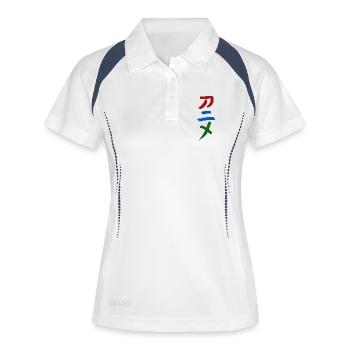 Anime - In Japanese - Women's Polo breathable - white/navy - Front