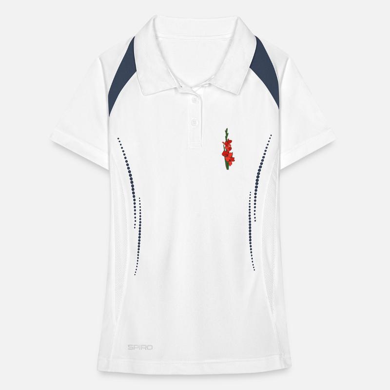 Gladiole Frauen Polo atmungsaktiv