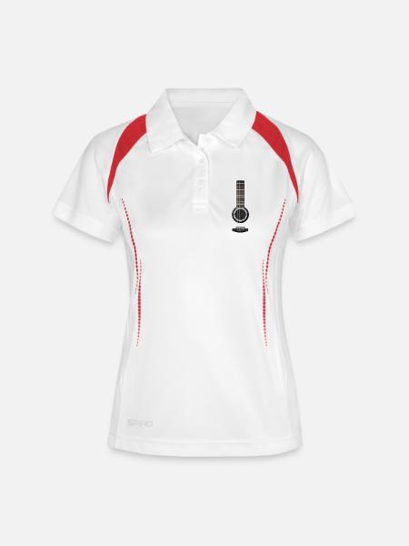 Acoustic Guitar Rainbow - Women's Polo breathable - white/navy