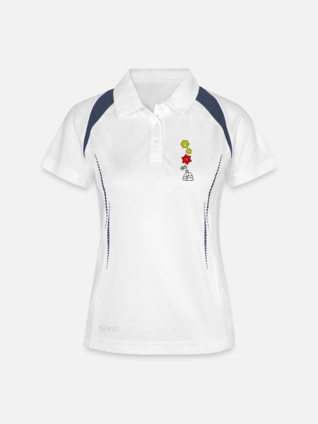 Winter - Women's Polo breathable - white/navy