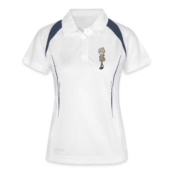 Winter is the best time of the year - Women's Polo breathable - white/navy - Front