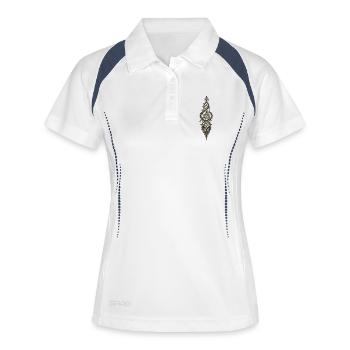 Ornate treble clef - Women's Polo breathable - white/navy - Front