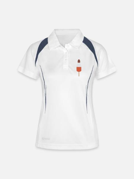 missiles Glace - Women's Polo breathable - white/navy