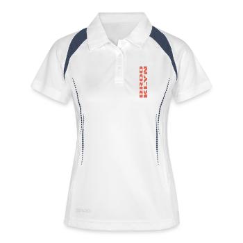 Brooklyn - Polo respirant Femme - blanc/marine - Devant