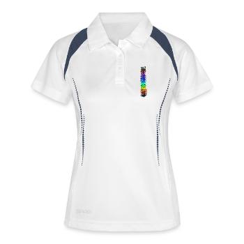 Pounding Love - Women's Polo breathable - white/navy - Front