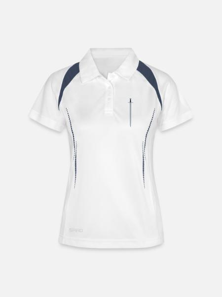 Sword - Women's Polo breathable - white/navy