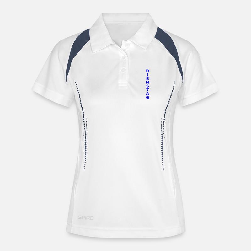 Tuesday - blue - Women's Polo breathable - white/navy