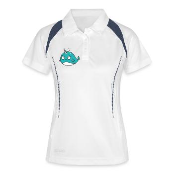 Narval - Polo respirant Femme - blanc/marine - Devant