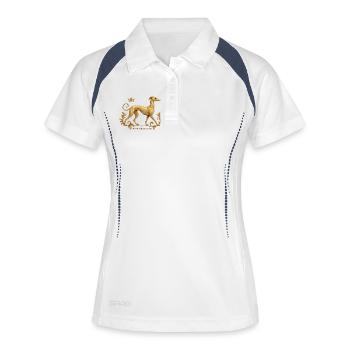 Free the Galgo - Embroidery Nr01 - Women's Polo breathable - white/navy - Front