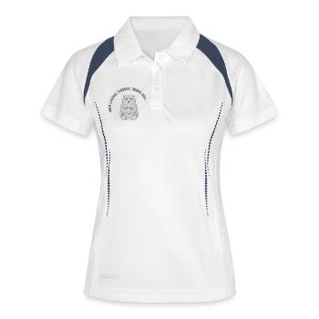 If you don't want to use it, you won't be powdered – Grumpy Coffee - Women's Polo breathable - white/navy - Front