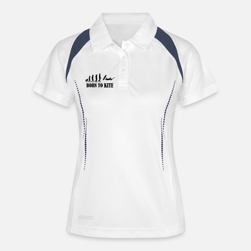 Kiteboard,Kiteboarder,Kite,Kiteboarding,Sea,Board - Women's Polo breathable - white/navy