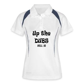 Up the Dubs Hill 16 - Women's Polo breathable - white/navy - Front