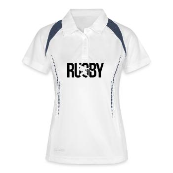 rugby - Women's Polo breathable - white/navy - Front
