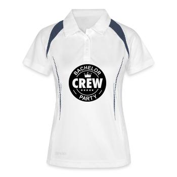 bachelor bachelorette party - Women's Polo breathable - white/navy - Front