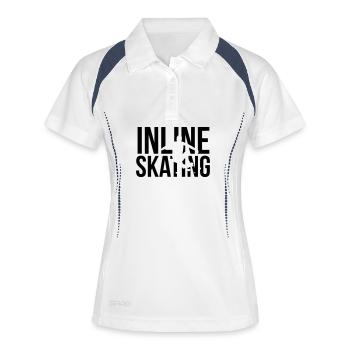 roller - Polo respirant Femme - blanc/marine - Devant