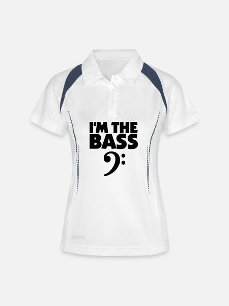 I'm the Bass Black (EU) - Women's Polo breathable - white/navy