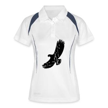 aigle - Polo respirant Femme - blanc/marine - Devant