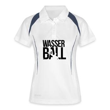 wasserball - Frauen Polo atmungsaktiv - Weiß/Navy - Vorne