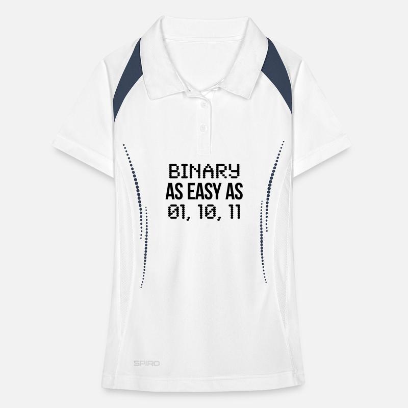 code binaire Polo respirant Femme