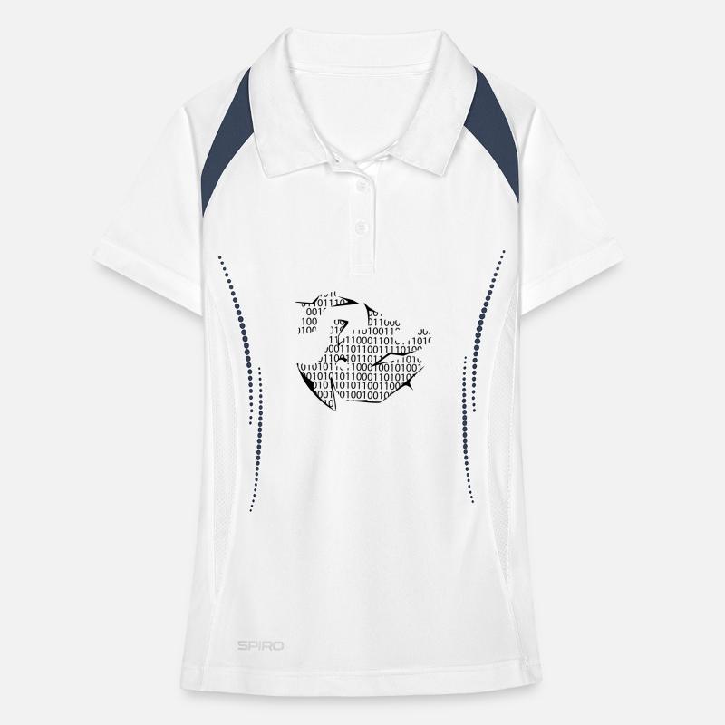 binary code Women's Polo breathable