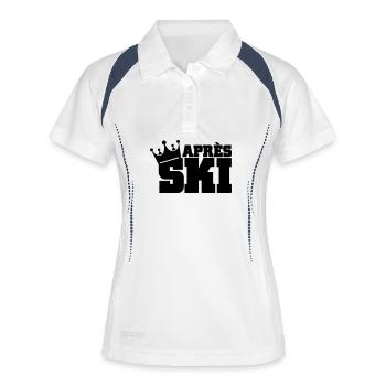 apres ski - Women's Polo breathable - white/navy - Front