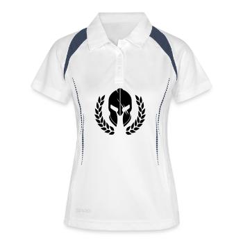 sparta - Polo respirant Femme - blanc/marine - Devant