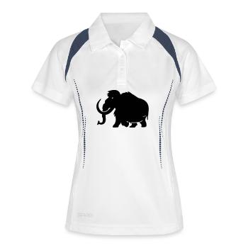 mammouth - Polo respirant Femme - blanc/marine - Devant