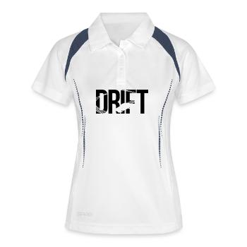 drift - Women's Polo breathable - white/navy - Front