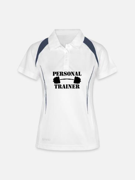 personal trainer - Women's Polo breathable - white/navy