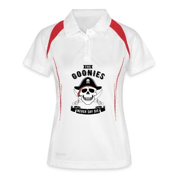 Le Crâne de Pirate des Goonies - Polo respirant Femme - blanc/marine - Devant