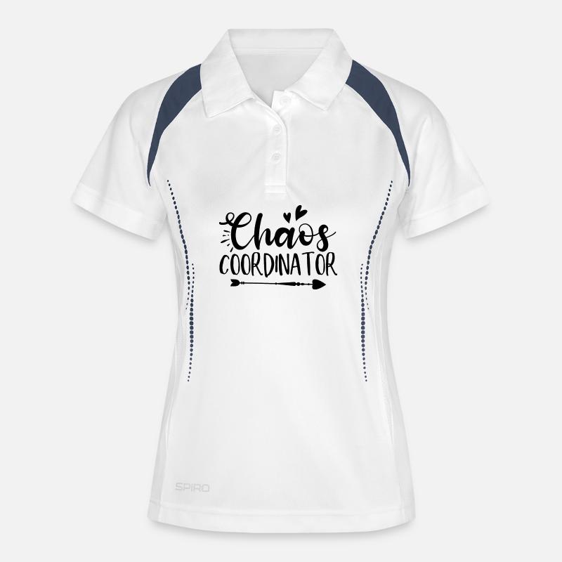 Chaos Coordinator Funny Saying - Women's Polo breathable - white/navy