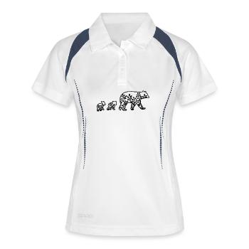 Mama Bear Family Love Family Shirt - Women's Polo breathable - white/navy - Front