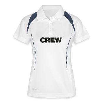 Équipage - Polo respirant Femme - blanc/marine - Devant
