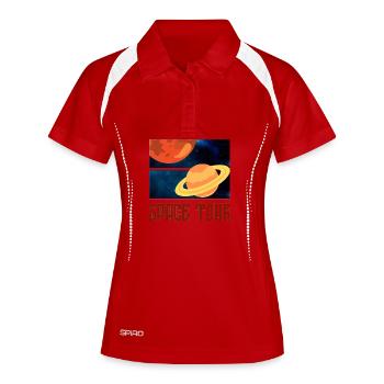 Space Tour Planets and Rings - Women's Polo breathable - white/navy - Front