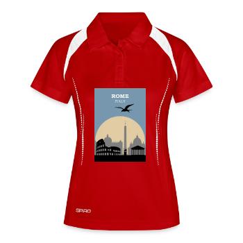 ROME - Women's Polo breathable - white/navy - Front
