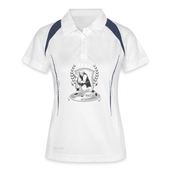 Eishockey ITeam - Women's Polo breathable - white/navy - Front