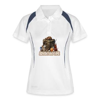 Jeu de rôle, Temps d’aventure, Équipement fantastique - Polo respirant Femme - blanc/marine - Devant