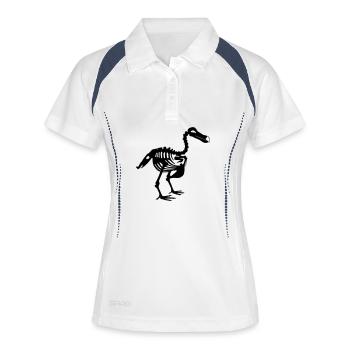 Dodo - Polo respirant Femme - blanc/marine - Devant