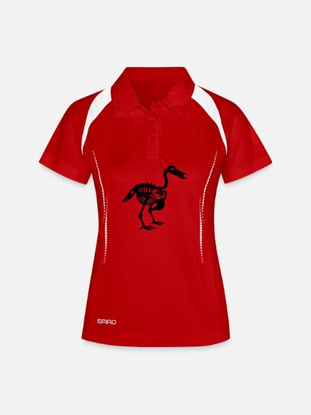 Dodo - Polo respirant Femme - blanc/marine