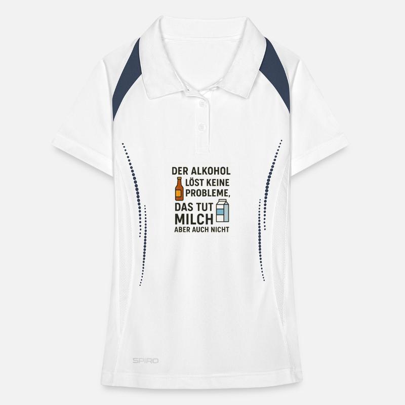 Alcohol does not solve any problems Women's Polo breathable