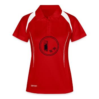 Kölsch - Frauen Polo atmungsaktiv - Weiß/Navy - Vorne